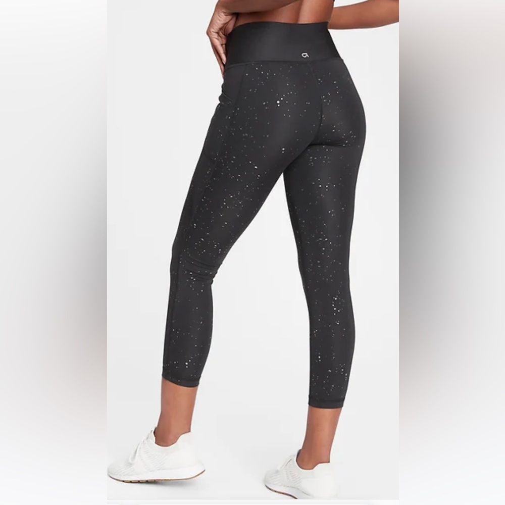 NWT Gap Gapfit Sculpt 7/8 Legging Metallic Dot Print